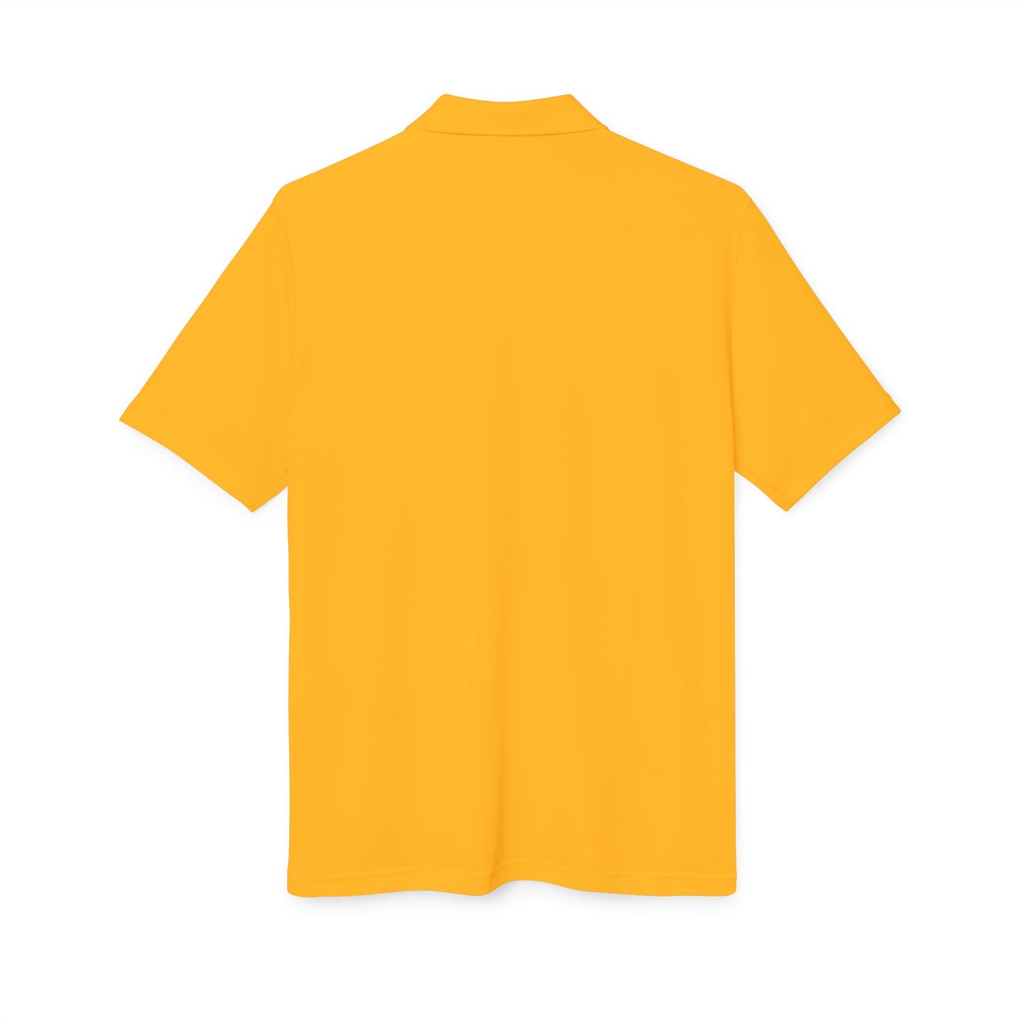 Adidas Performance Polo — Gold Crest Patch Chest Logo