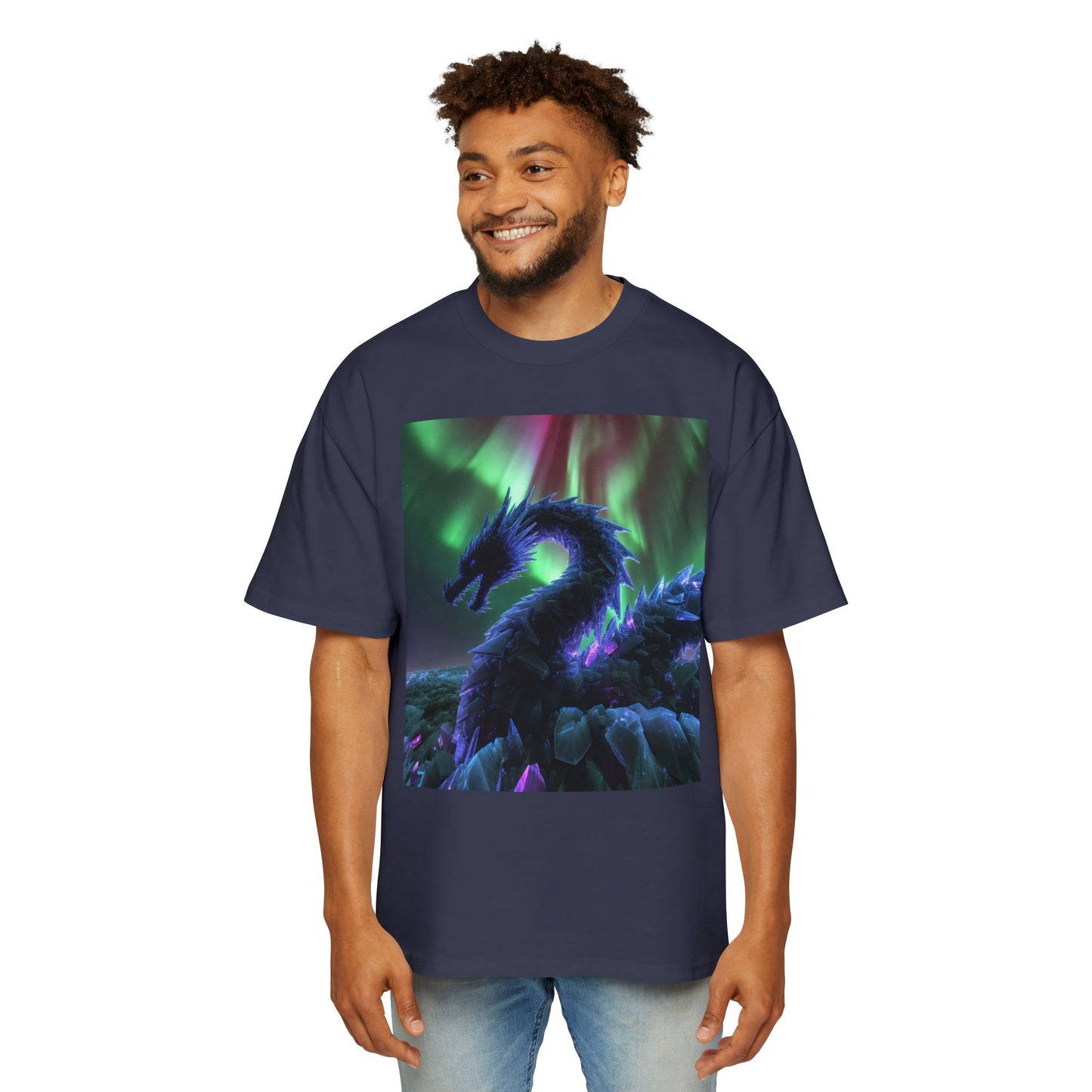 Northern Lights Dragon Tee — Fantasy Dragon Graphic T-Shirt