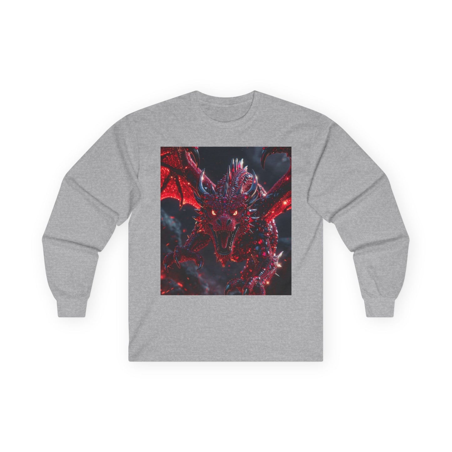 Red Dragon Fantasy Long Sleeve Tee