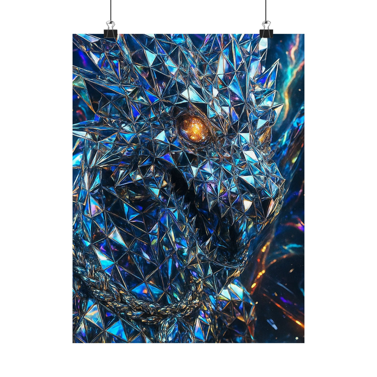 A Stunning Matte Vertical Posters - Dragon Art, Fantasy Decor, Home Wall Art, Unique Gifts, Collector's Item