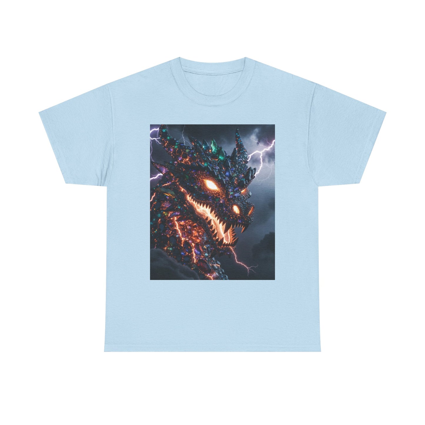 Molten Fury Dragon T‑Shirt — Lightning Kaiju Graphic Tee