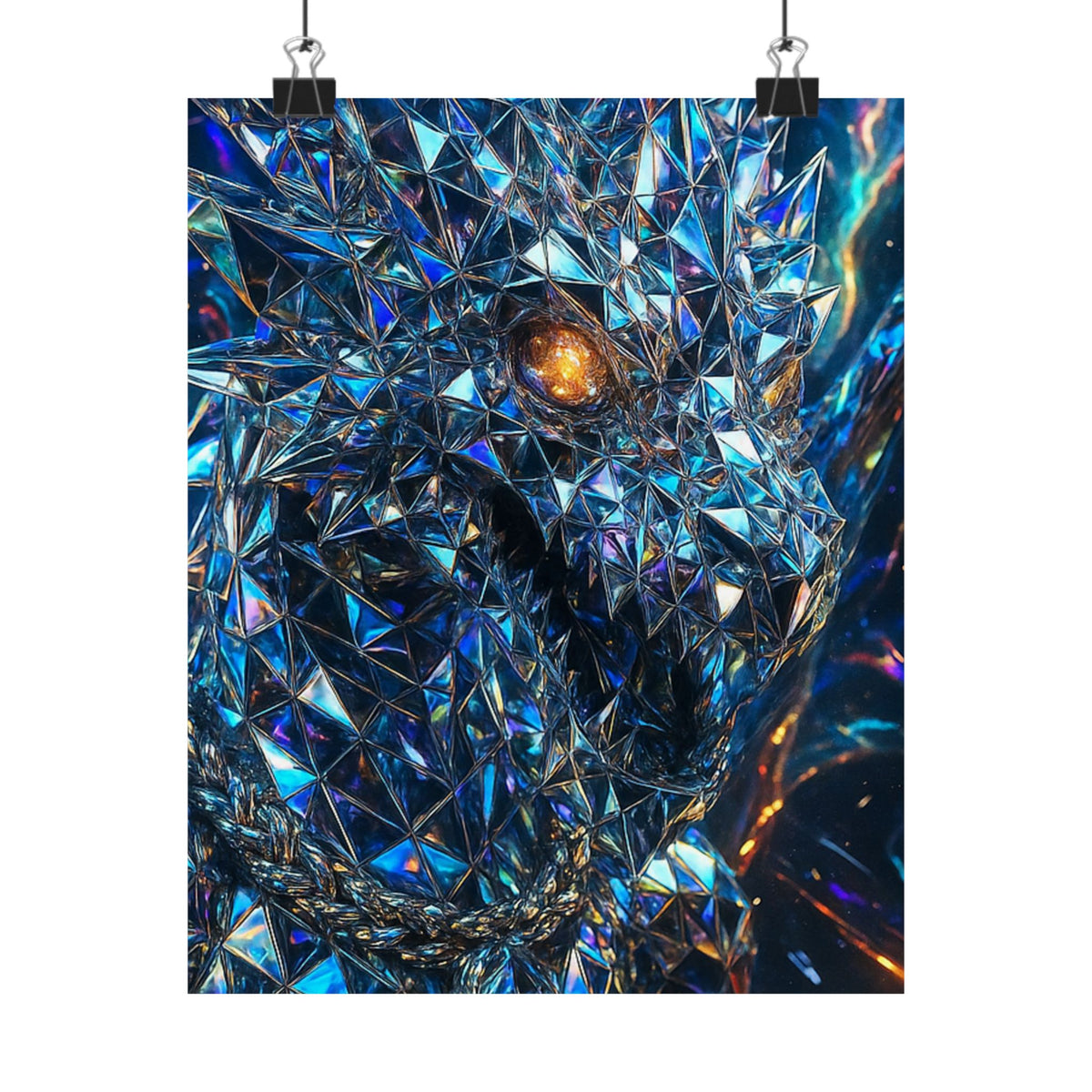 A Stunning Matte Vertical Posters - Dragon Art, Fantasy Decor, Home Wall Art, Unique Gifts, Collector's Item