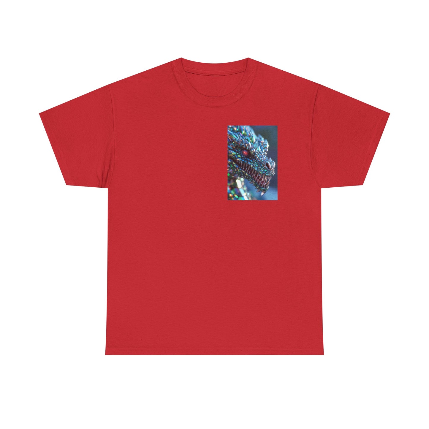 Dragon Scale Graphic Tee — Iridescent Fantasy Lizard Art Shirt