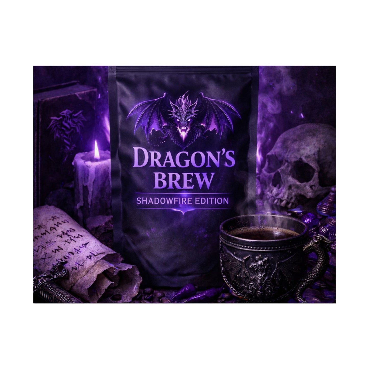 Rolled Poster — "Dragon’s Brew: Shadowfire Edition" Fantasy Poster