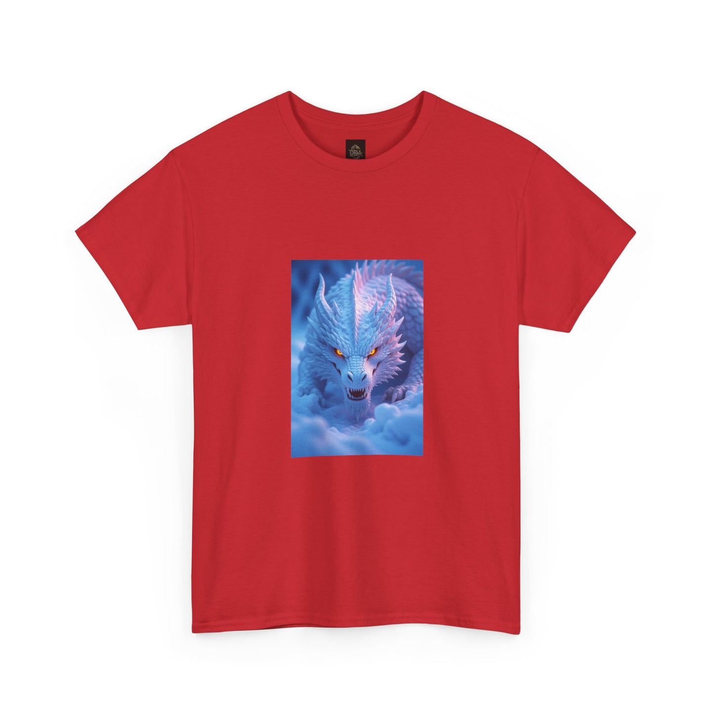 A Mystic Blue Dragon Tee — Ethereal Fantasy Animal Graphic T-Shirt