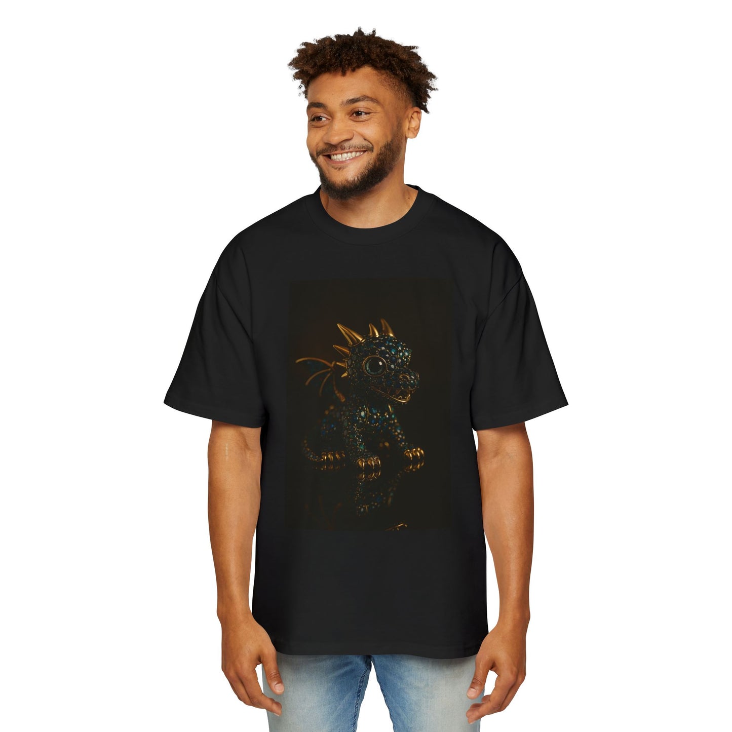 A Dragon Design Oversized Tee, Casual Wear, Graphic Shirt, Gift for Fantasy Lovers, Unique T-Shirt, Perfect for Festivals and Everyday