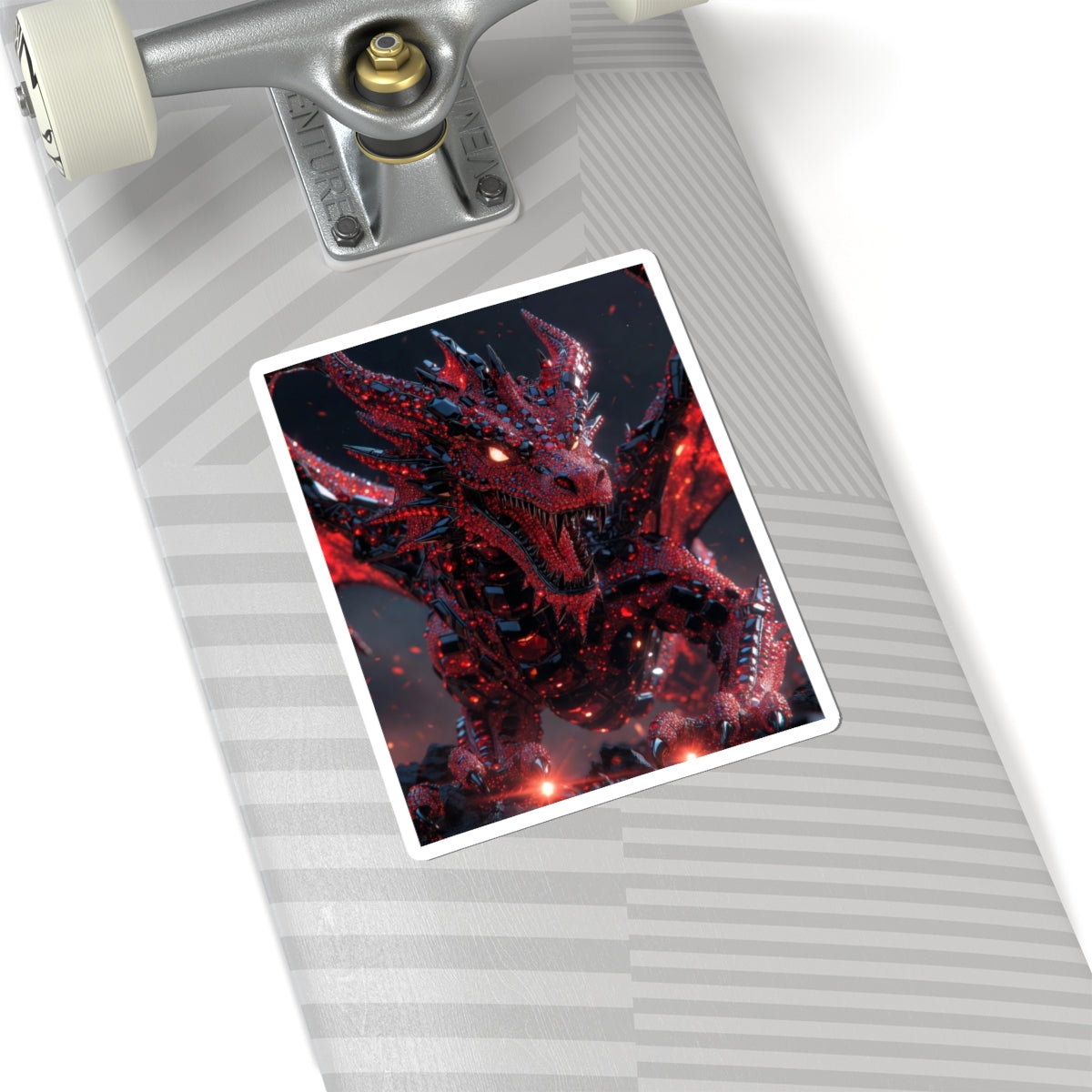 A red dragon Kiss-Cut Sticker