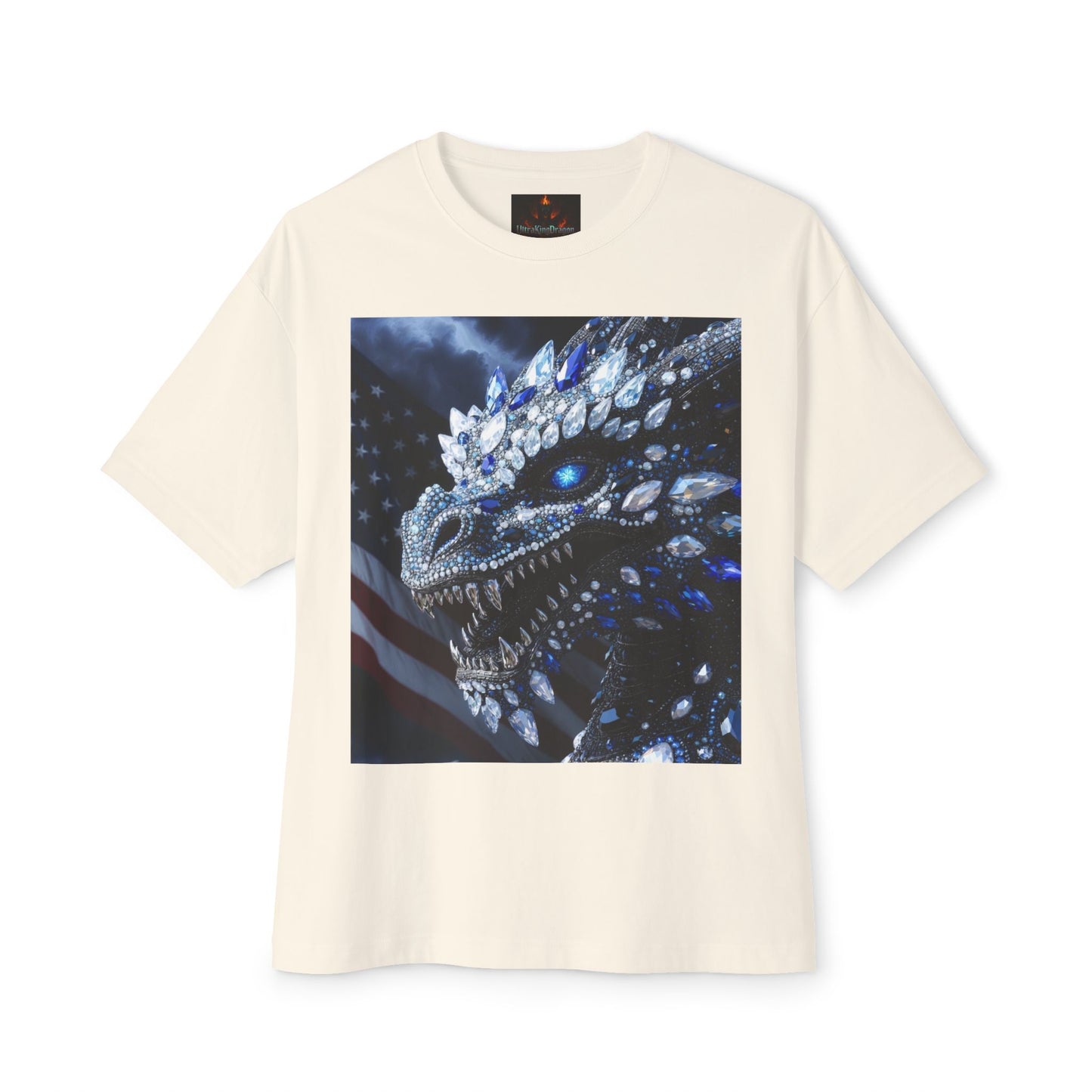 Dragon USA 🇺🇸 Oversized Boxy Tee - Relaxed Fit Shirt for Casual Wear, Perfect Gift for Birthdays, Holidays, Lounge, Everyday Style, Uplifting [...]