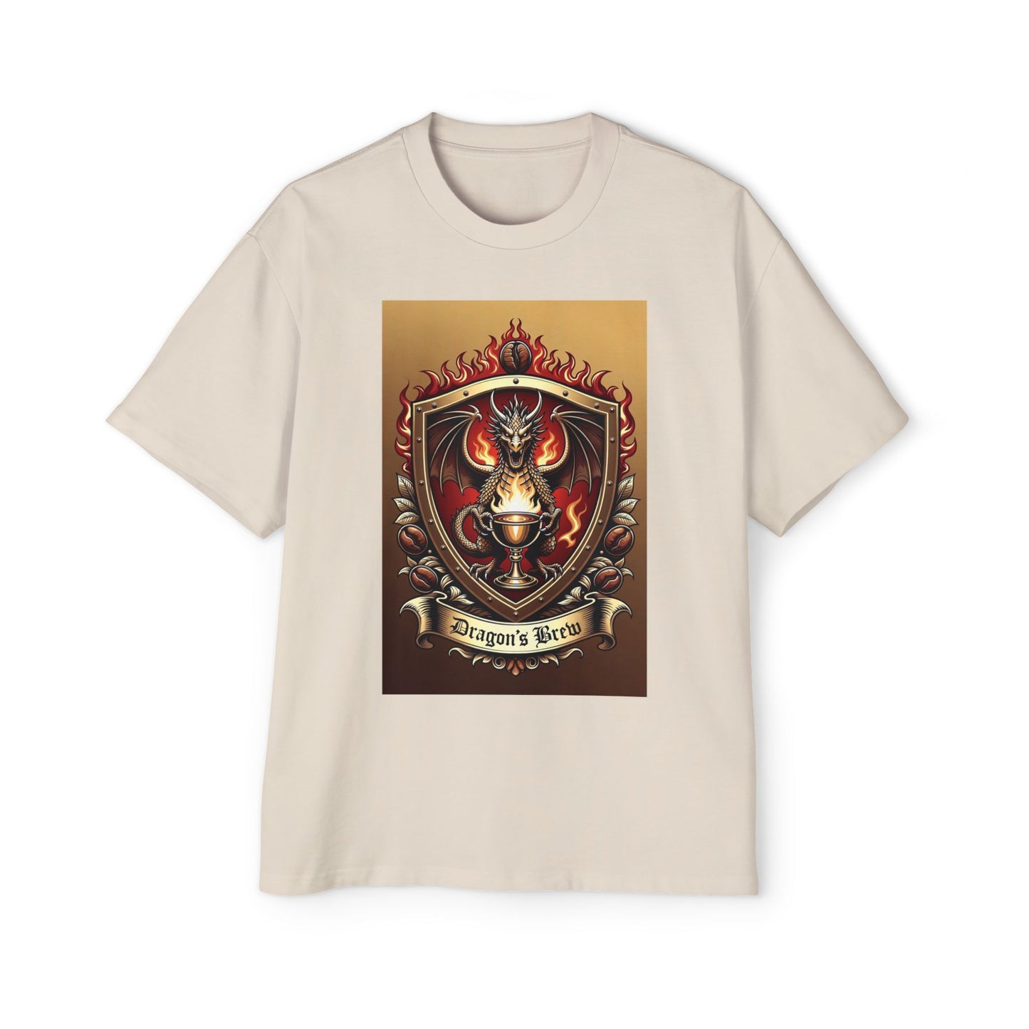 Dragons Brew Graphic Tee — “Dragon’s Brew” Medieval Fantasy Men’s T‑Shirt