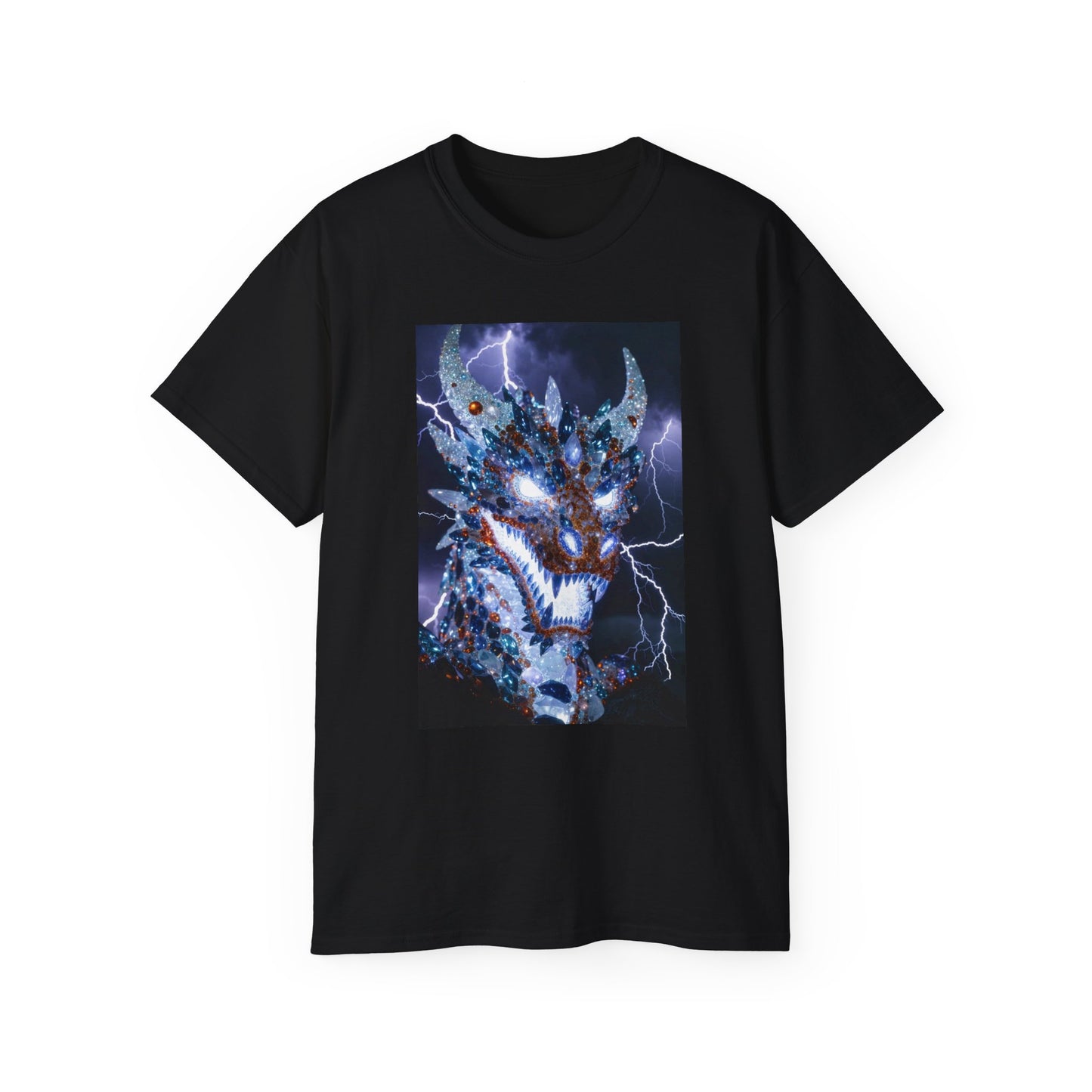 Electric Dragon T-Shirt — Lightning Fantasy Beast Graphic Tee
