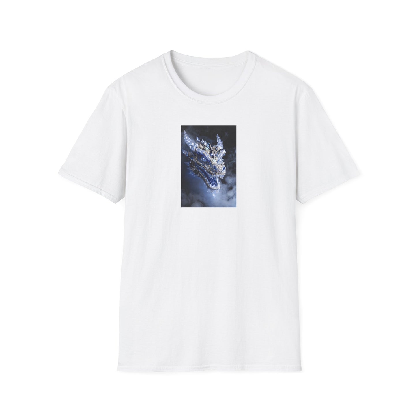 Dragon Portrait T-Shirt — Mystical Blue Dragon Art Tee