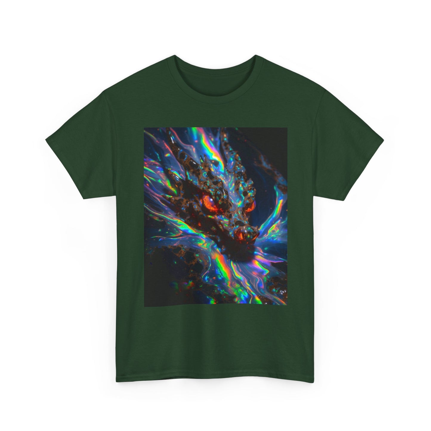 Psychedelic Dragon T-Shirt — Neon Cosmic Dragon Graphic Tee