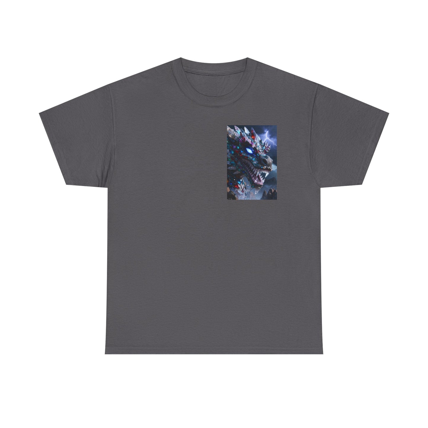 Wolf Dragon Galaxy Pocket Tee — Cosmic Wolf Graphic T-Shirt