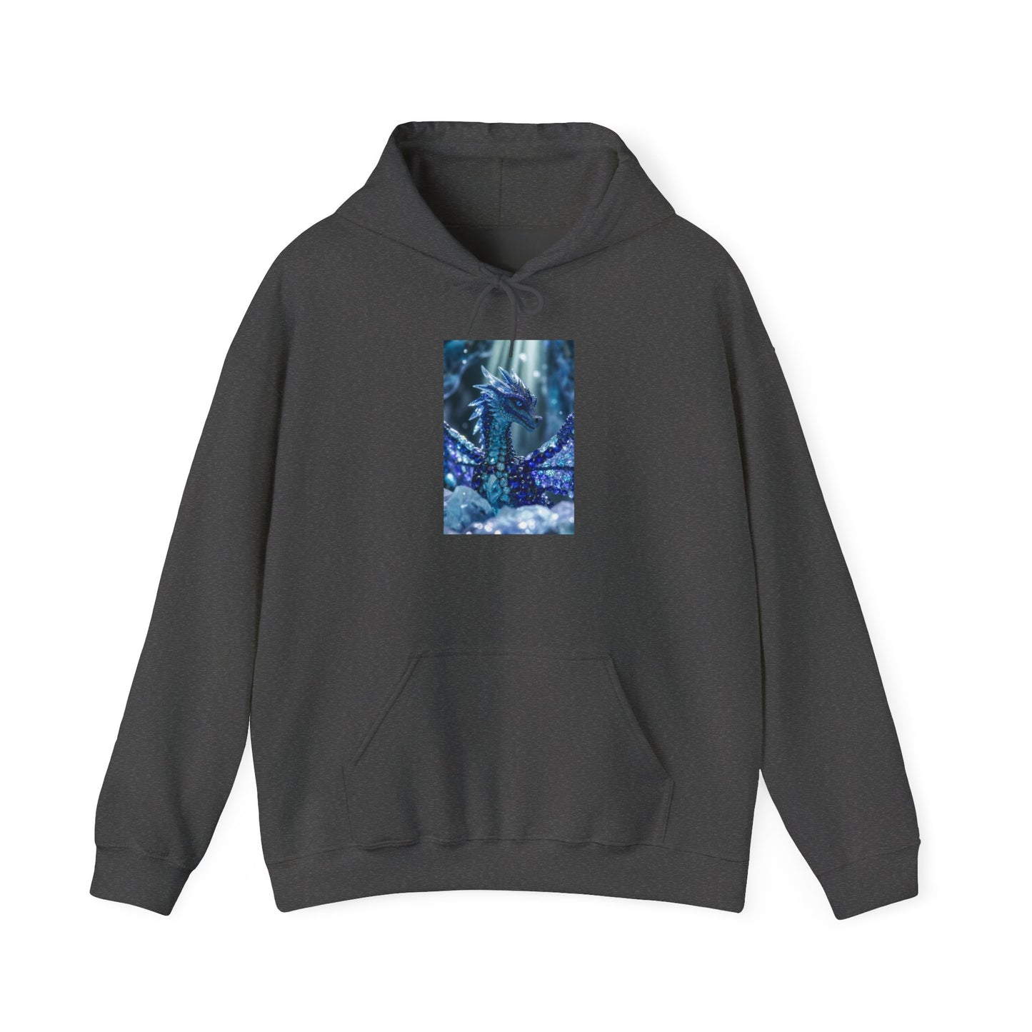 Blue Forest Dragon Hoodie — Mystic Night Scene Sweatshirt