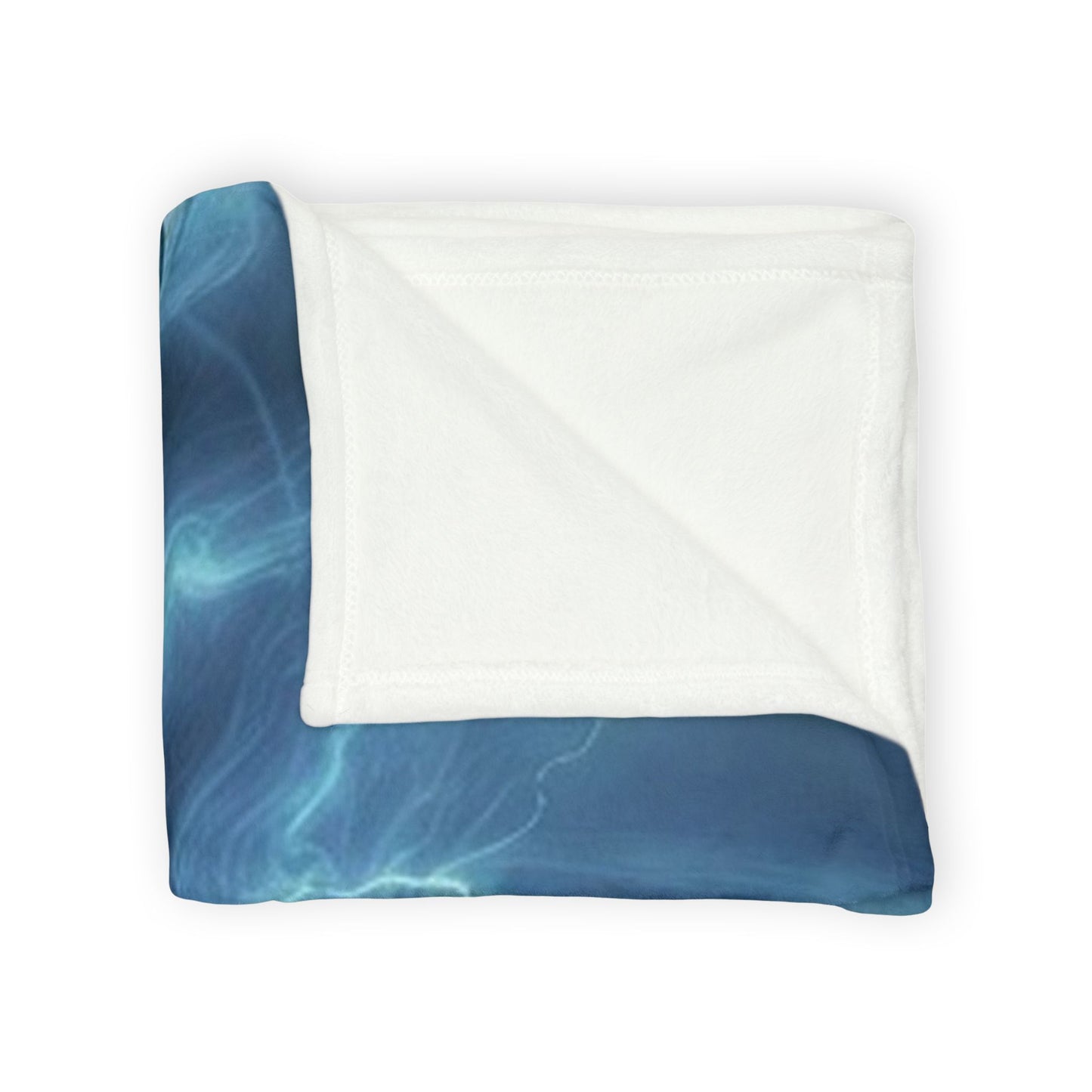 Electric Blue Dragon Blanket — Mystic Lightning Monster Throw