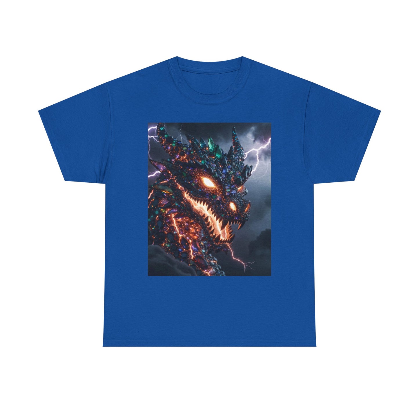 Molten Fury Dragon T‑Shirt — Lightning Kaiju Graphic Tee